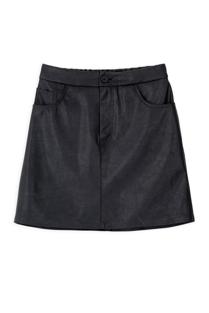 PHILOSOPHY LEATHER MINI SKIRT