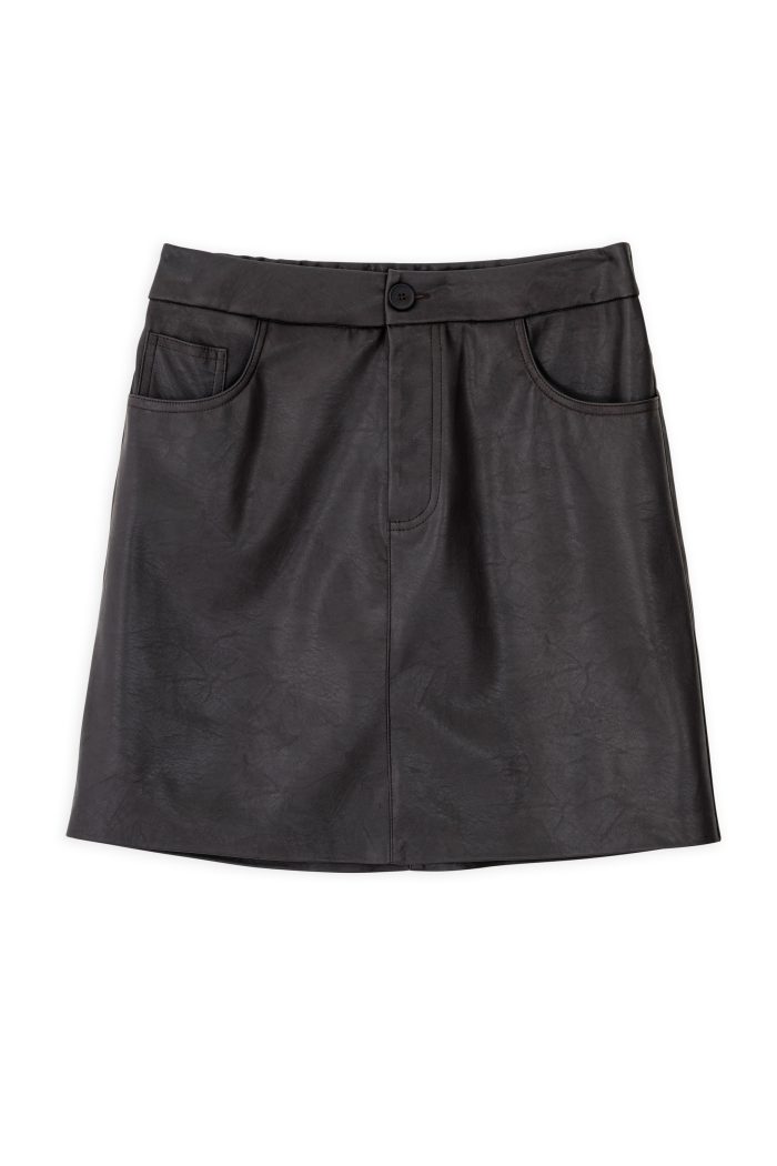 PHILOSOPHY LEATHER MINI SKIRT