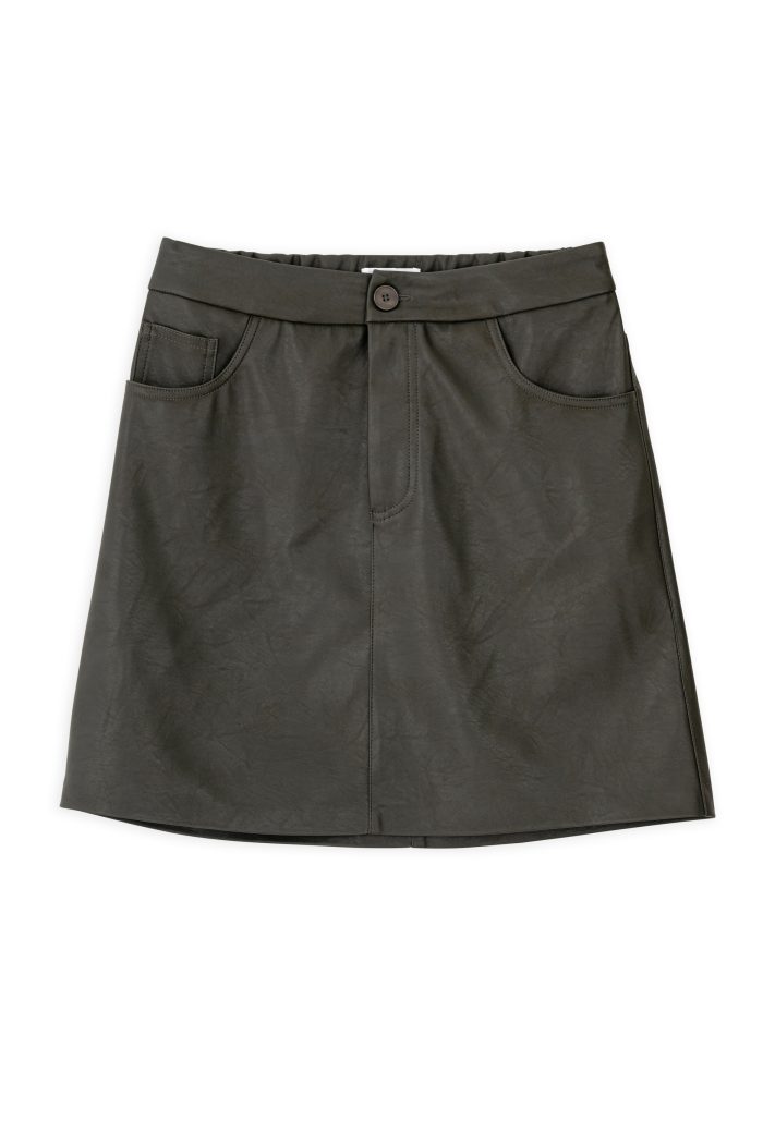 PHILOSOPHY LEATHER MINI SKIRT