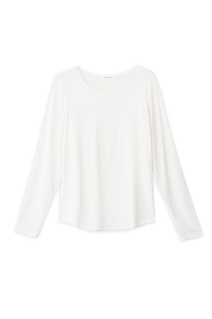 PHILOSOPHY  LYOCELL JERSEY ROUND NECK  TOP