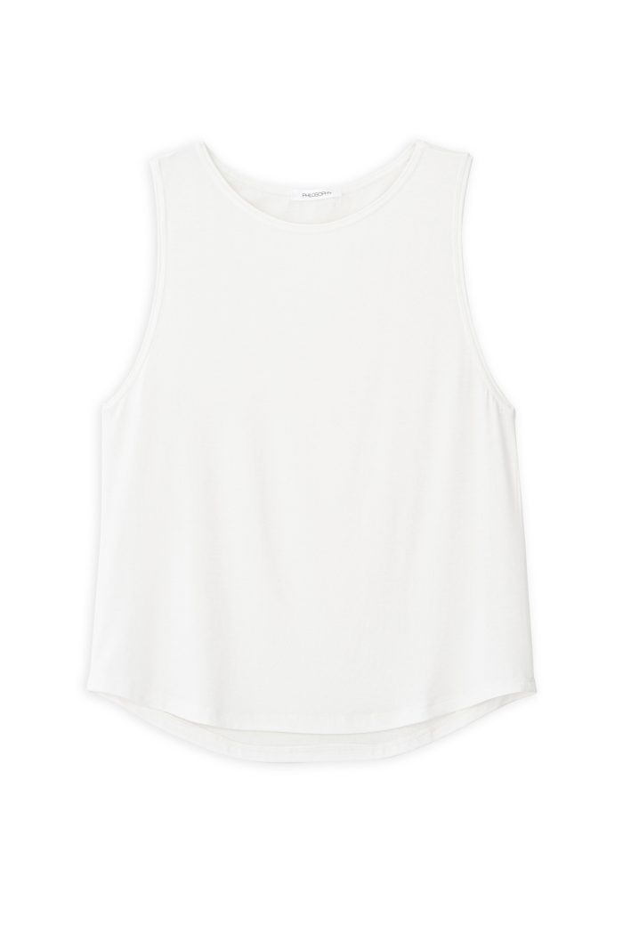 PHILOSOPHY LYOCELL JERSEY CROPPED TOP