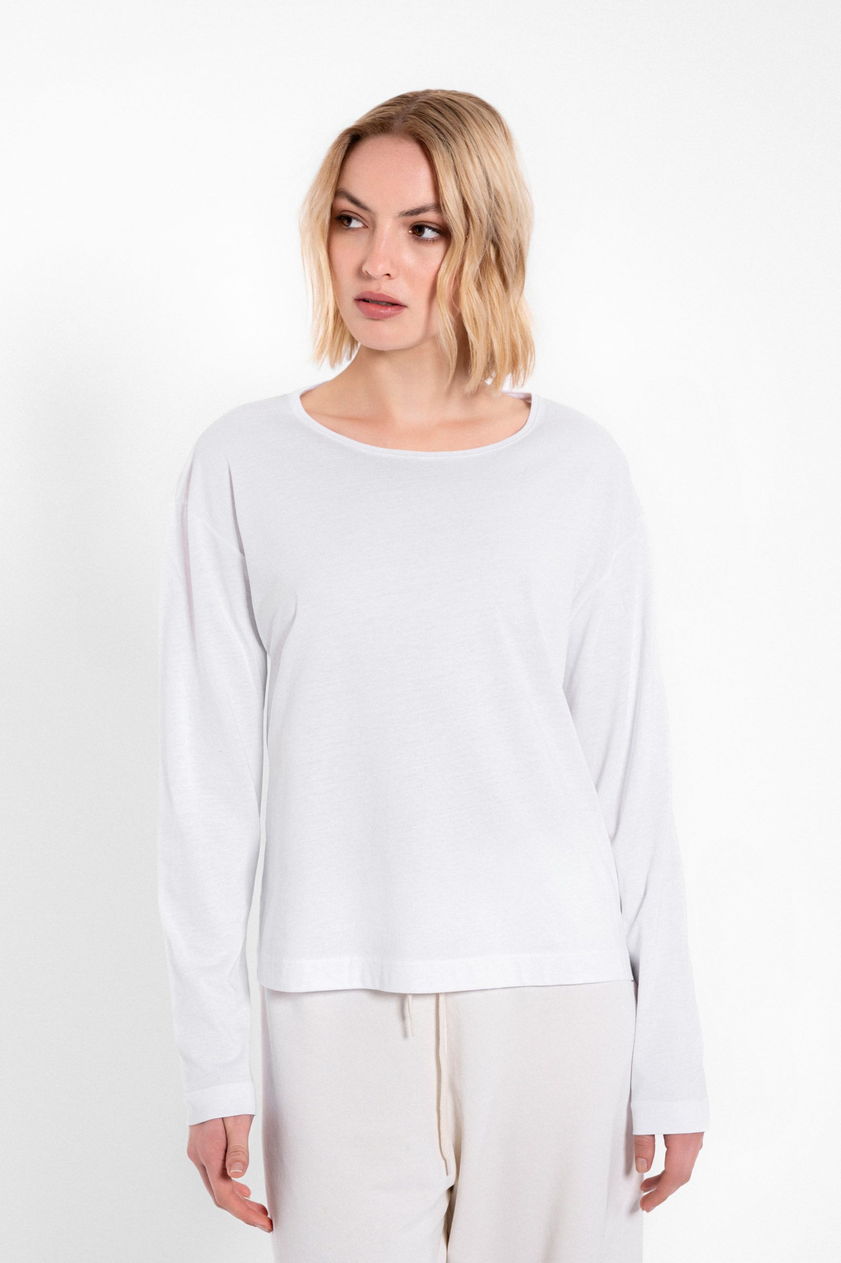 PHILOSOPHY RIB ROUND NECK TOP