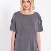 PHILOSOPHY RIB SANDWASHED SHORT SLEEVE TOP