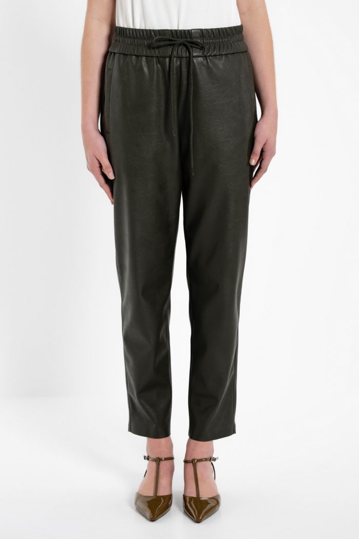 PHILOSOPHY  LEATHER JOGGER PANTS
