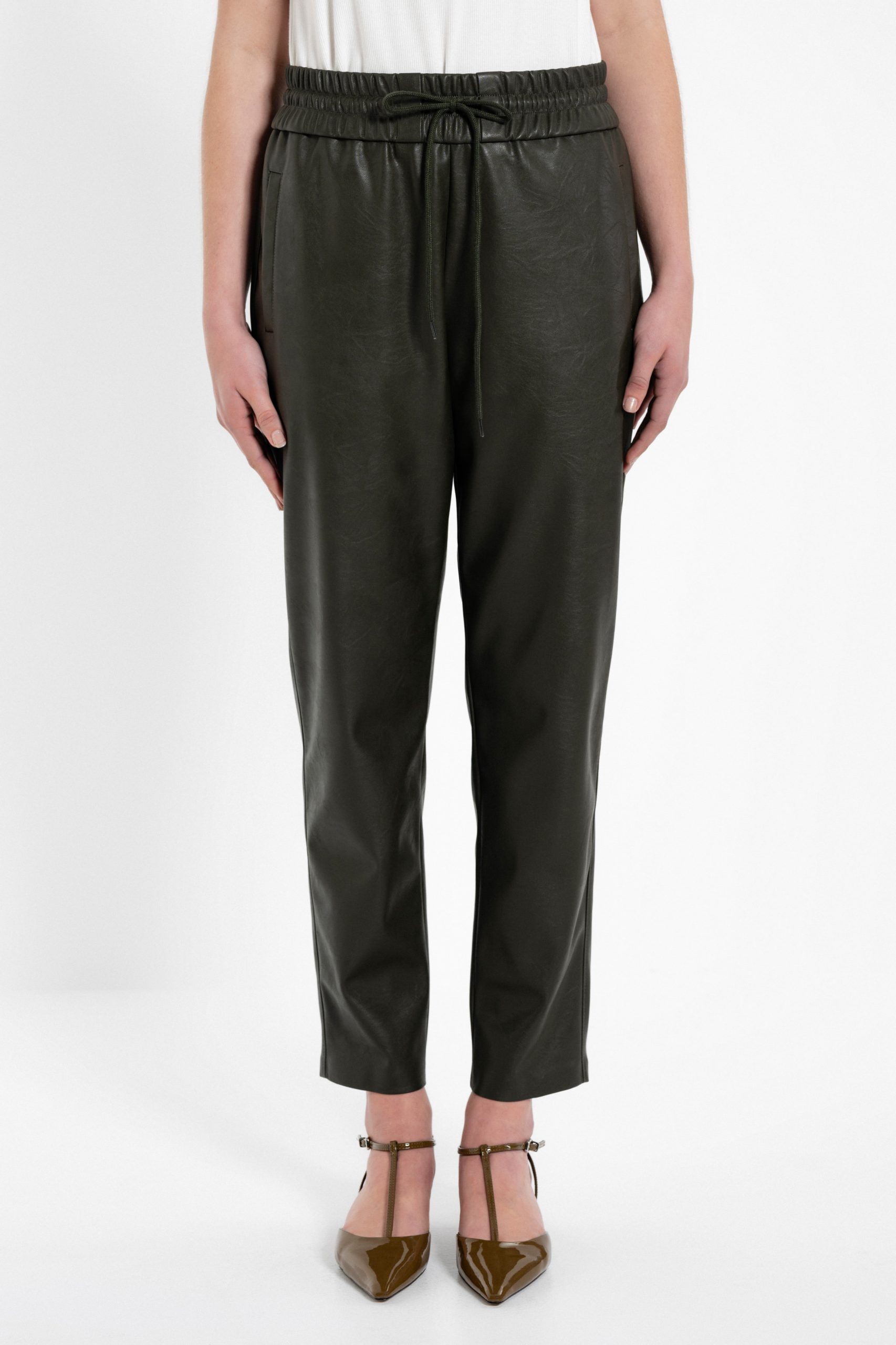 PHILOSOPHY  LEATHER JOGGER PANTS