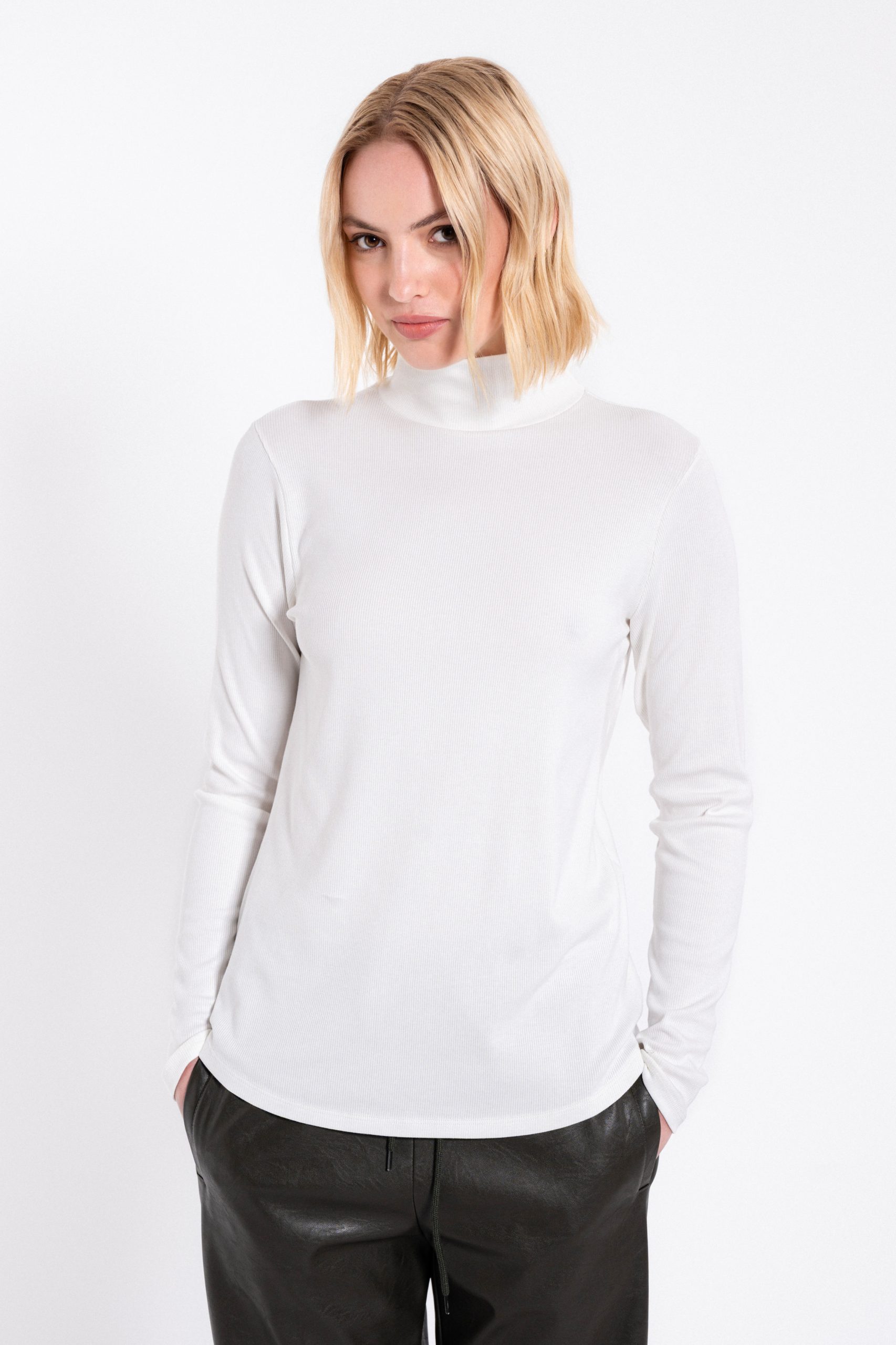 PHILOSOPHY RIB TURTLENECK TOP