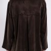 PHILOSOPHY CUPRO VISCOSE CROPPED SHIRT