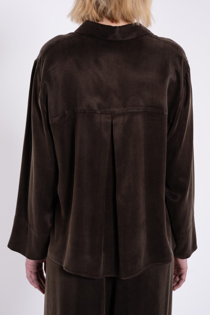PHILOSOPHY CUPRO VISCOSE CROPPED SHIRT
