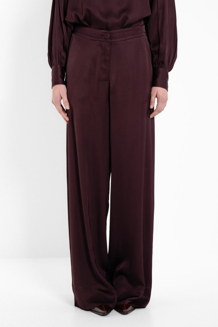 PHILOSOPHY SATIN ECOVERO WIDE LEG PANTS