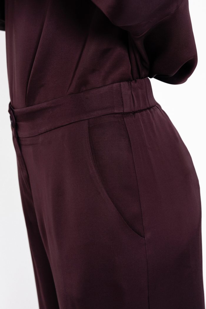 PHILOSOPHY SATIN ECOVERO WIDE LEG PANTS