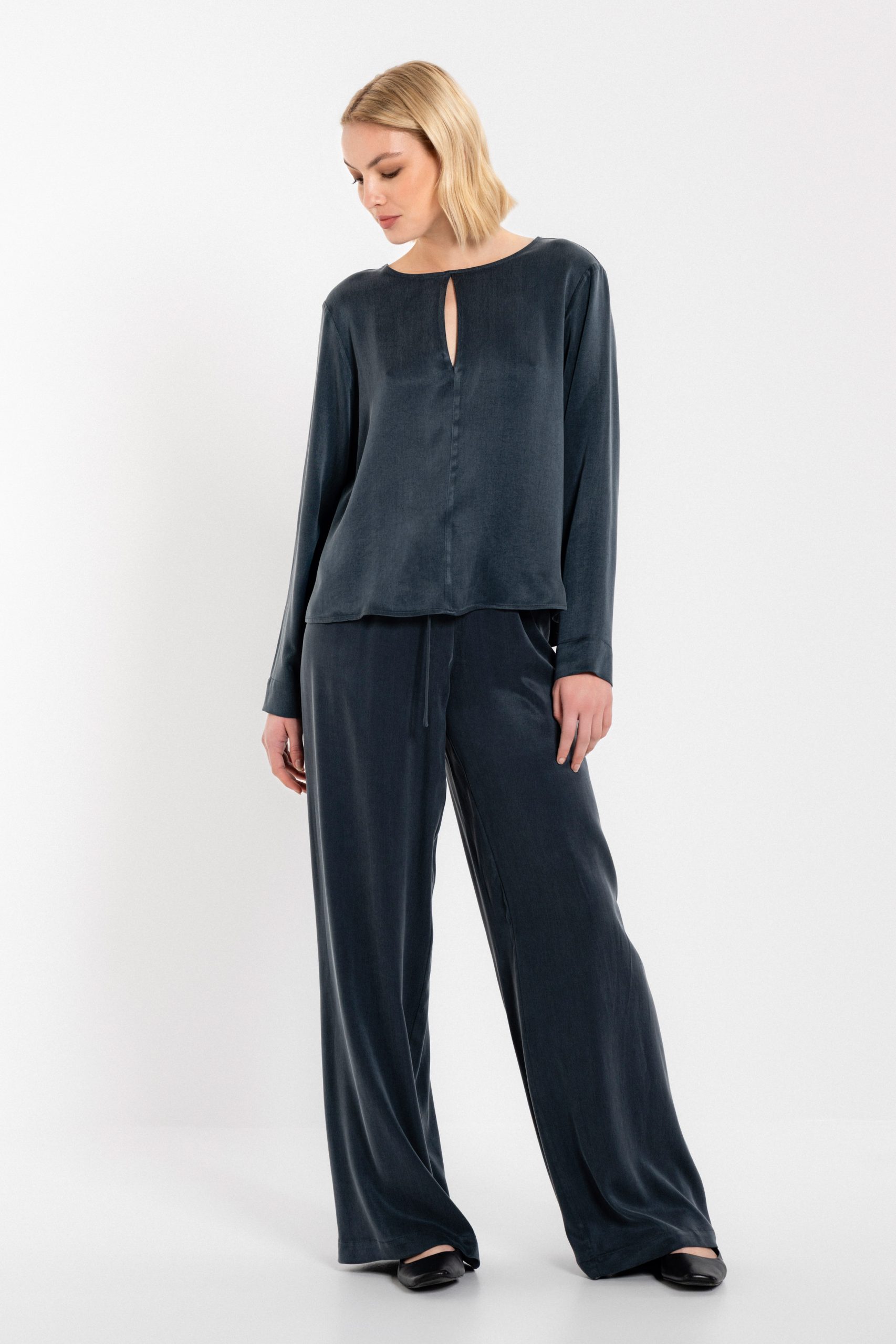 PHILOSOPHY CUPRO VISCOSE CROPPED TOP