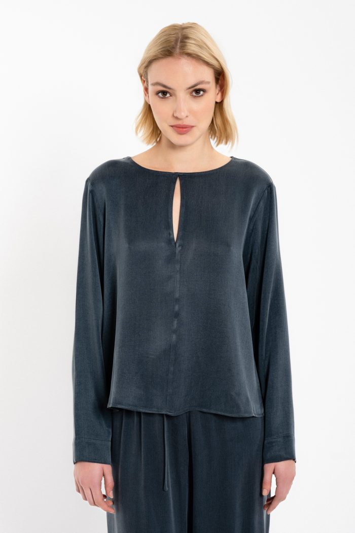PHILOSOPHY CUPRO VISCOSE CROPPED TOP