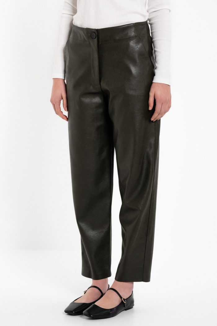PHILOSOPHY  LEATHER REGULAR PANTS