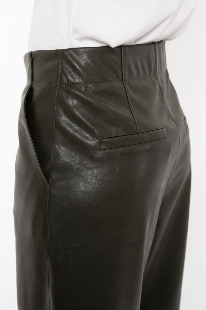 PHILOSOPHY  LEATHER REGULAR PANTS