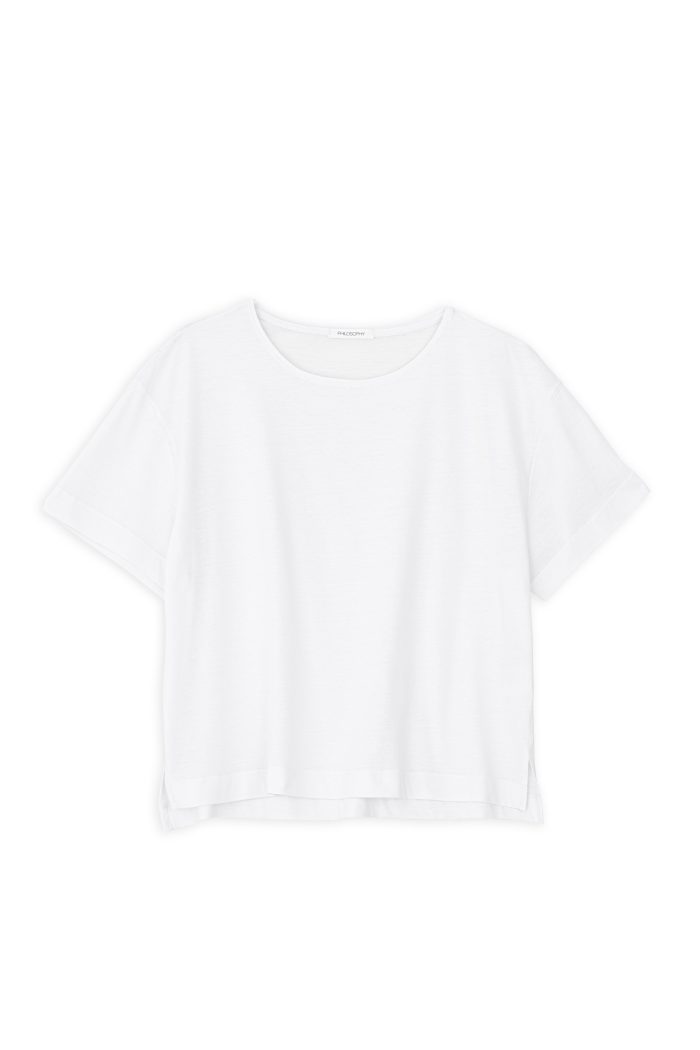 PHILOSOPHY ORGANIC JERSEY CROPPED T-SHIRT
