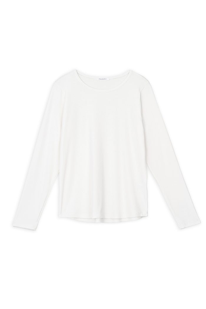 PHILOSOPHY RIB ROUND NECK TOP