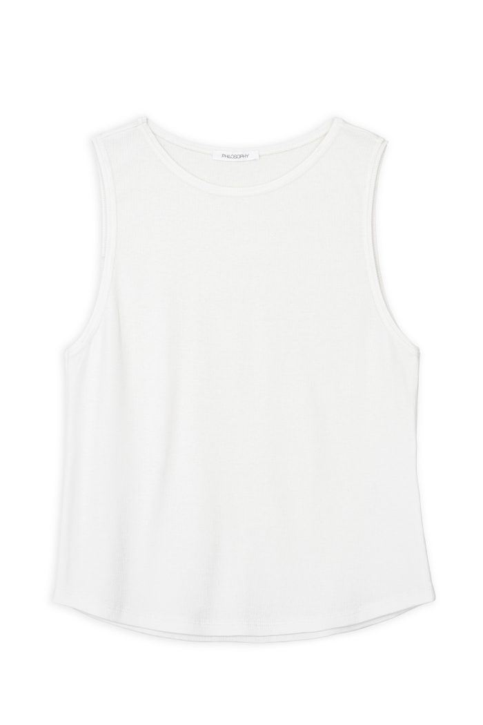 PHILOSOPHY RIB CROPPED TOP