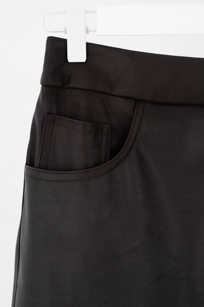 PHILOSOPHY LEATHER MINI SKIRT