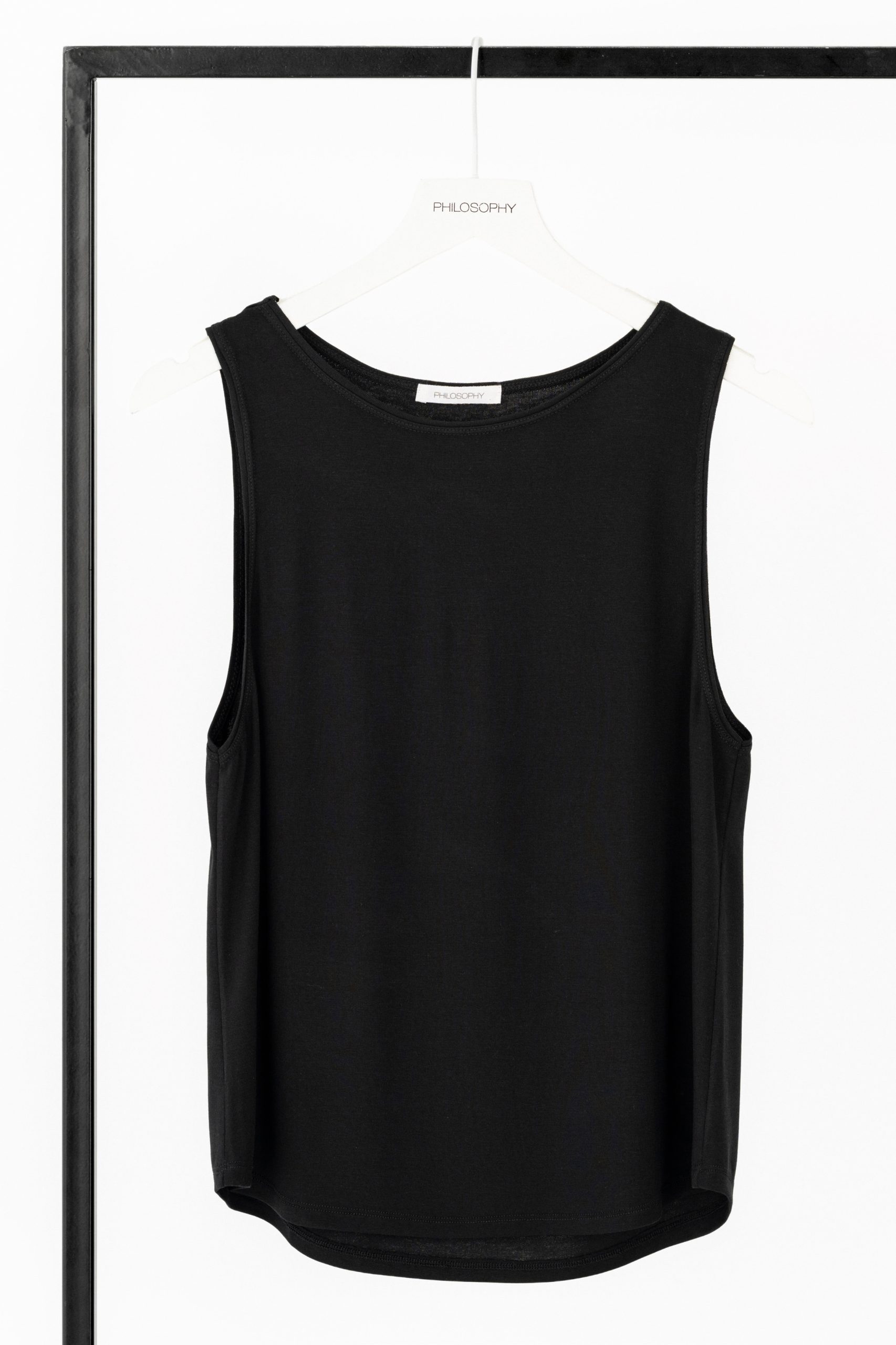 PHILOSOPHY LYOCELL JERSEY CROPPED TOP