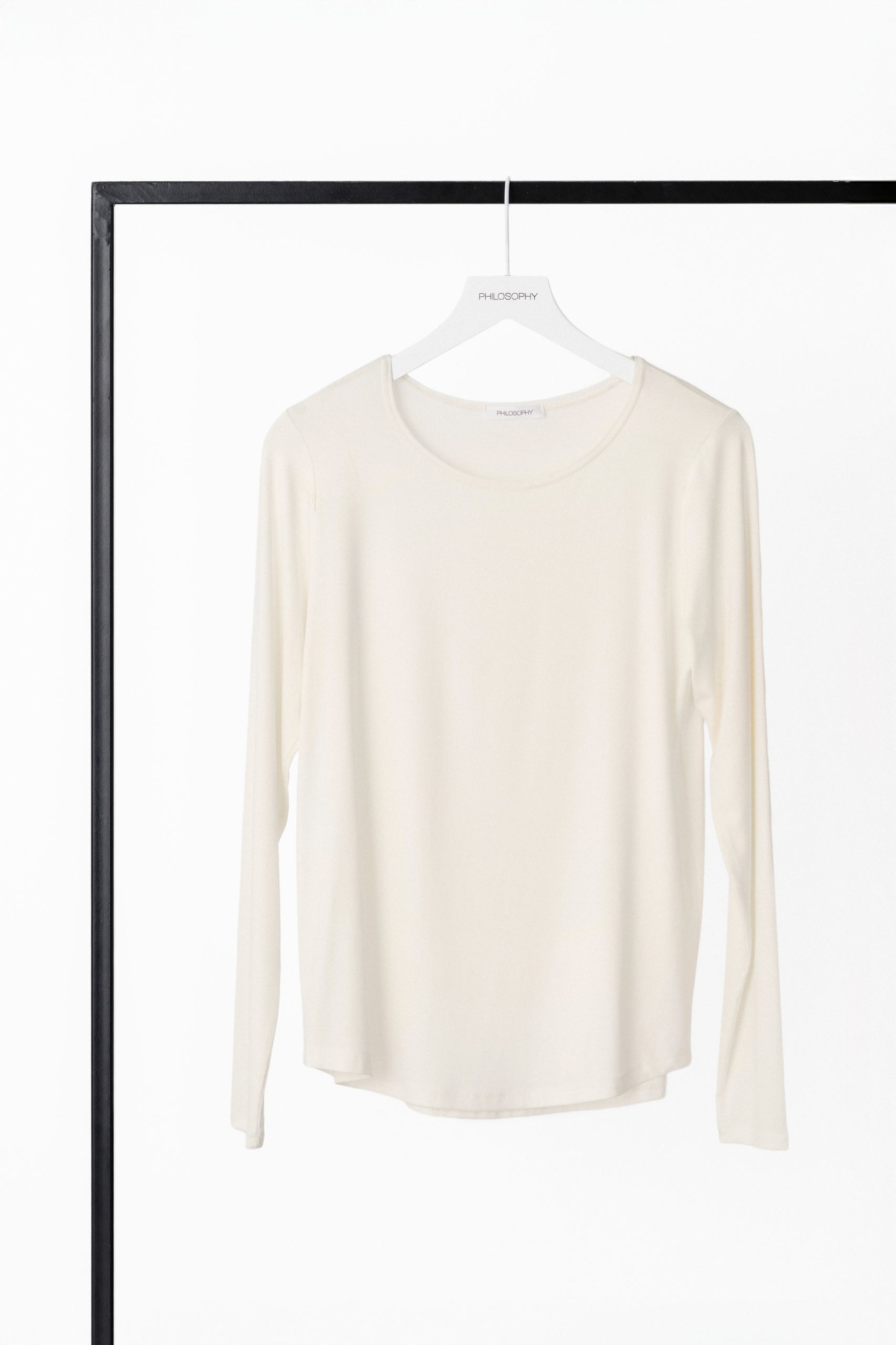 PHILOSOPHY  LYOCELL JERSEY ROUND NECK  TOP