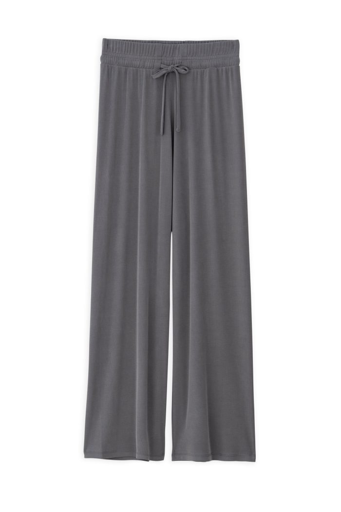 PHILOSOPHY RIB SANDWASHED WIDE LEG  PANTS