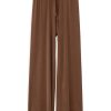 PHILOSOPHY RIB SANDWASHED WIDE LEG  PANTS