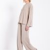 PHILOSOPHY RIB SANDWASHED WIDE LEG  PANTS
