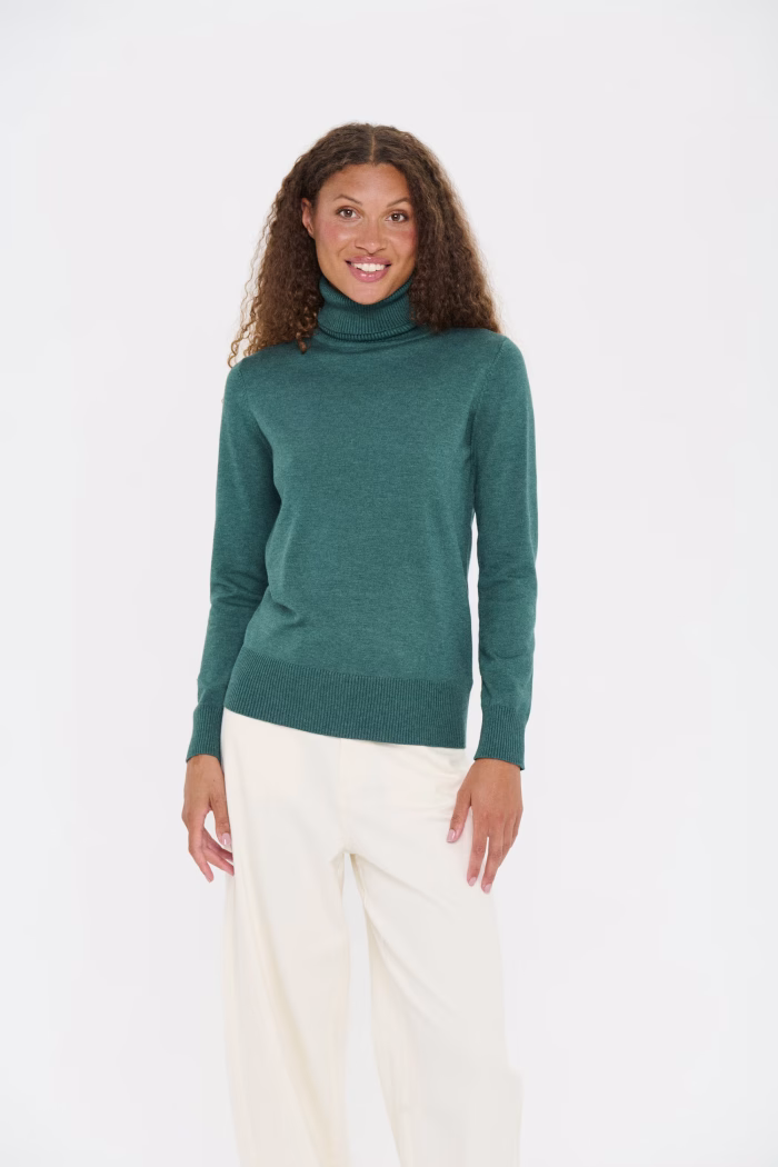 SAINT TROPEZ MILA SZ ROLLNECK PULLOVER