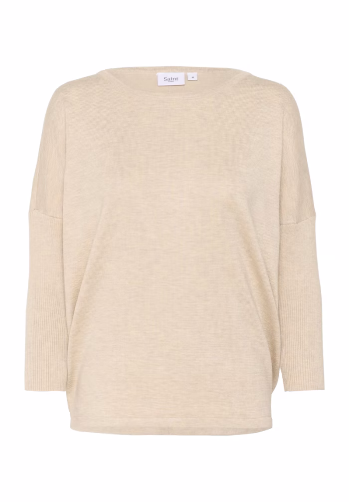 SAINT TROPEZ MILA SZ R-NECK PULLOVER