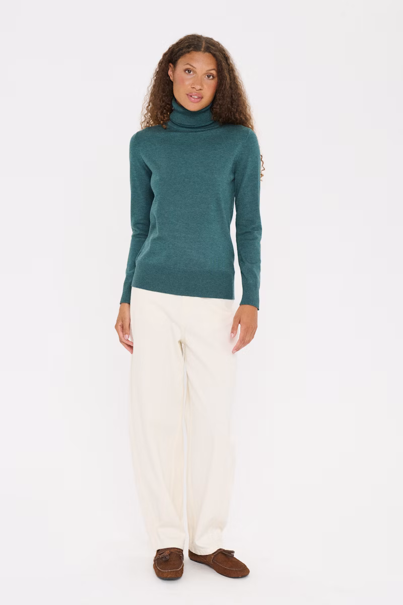 SAINT TROPEZ MILA SZ ROLLNECK PULLOVER