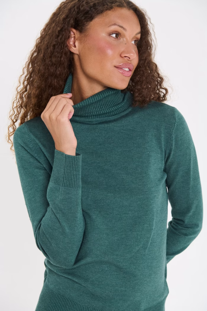 SAINT TROPEZ MILA SZ ROLLNECK PULLOVER
