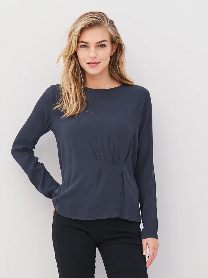 NU ANNI DRAPE BLOUSE