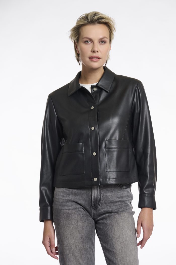 RINO&PELLE ANNICKA FAUX LEATHER JACKET