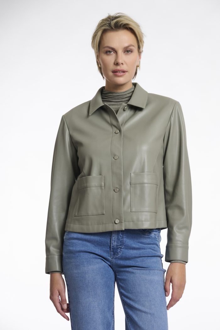 RINO&PELLE ANNICKA FAUX LEATHER JACKET