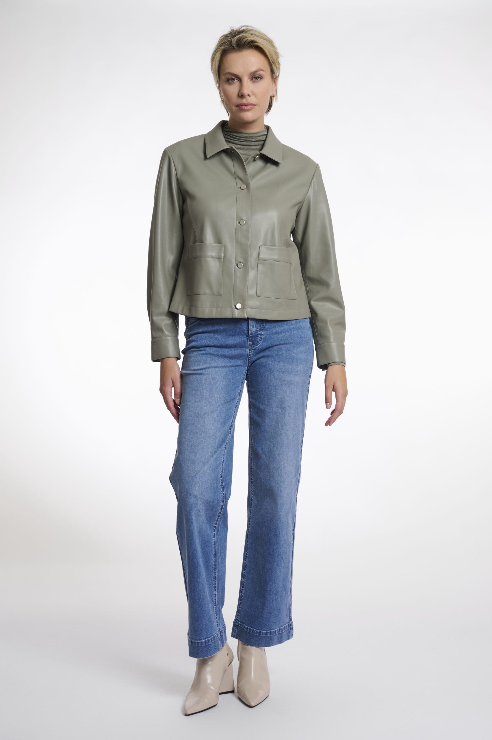 RINO&PELLE ANNICKA FAUX LEATHER JACKET