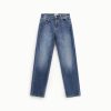 PLEASE STRAIGHT LEG JEANS LIGH WASH