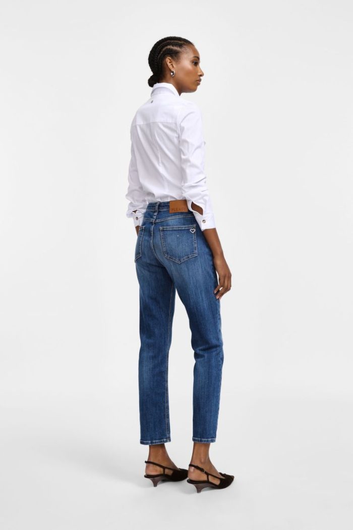 PLEASE STRAIGHT LEG JEANS LIGH WASH