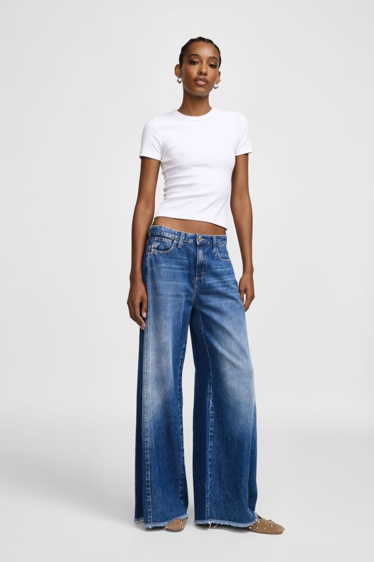 PLEASE WIDE LEG JEANS