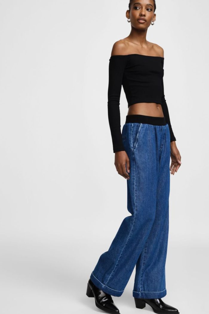 PLEASE WIDE LEG JEANS