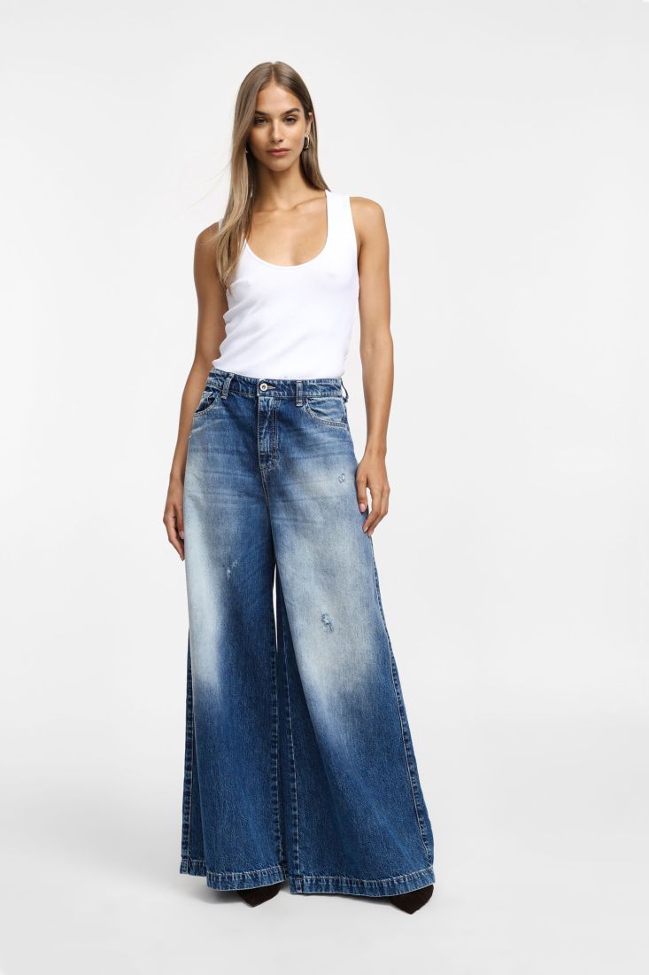 PLEASE WIDE LEG HIHG RISE