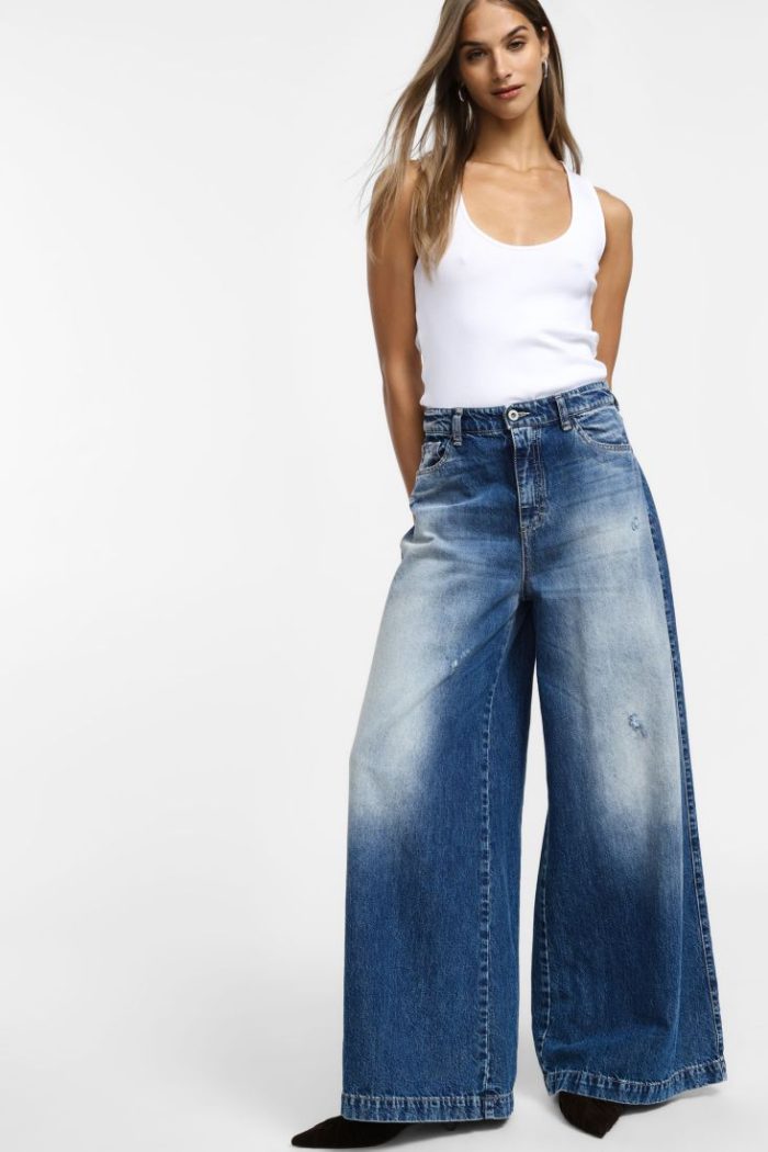 PLEASE WIDE LEG HIHG RISE