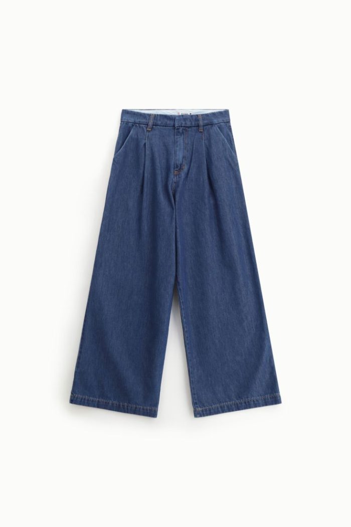 PLEASE WIDE LEG JEANS WITH HIGH WAIST P3JVDINC91