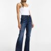 PLEASE HIGH WAIST FLARE LEG JEANS