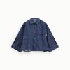 PLEASE DENIM JACKET WITH FRONT BUTTONS