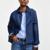 PLEASE DENIM JACKET WITH FRONT BUTTONS