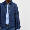 PLEASE DENIM JACKET WITH FRONT BUTTONS