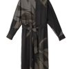 PHILOSOPHY  SATIN PRINT SHIRTDRESS