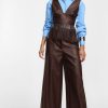 PLEASE TROUSERS PALAZZO HIGH-RISE  WITH FRONT PLEATS