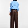 PLEASE TROUSERS PALAZZO HIGH-RISE  WITH FRONT PLEATS