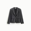 PLEASE FAUX LEATHER BLAZER J0LHHA4000